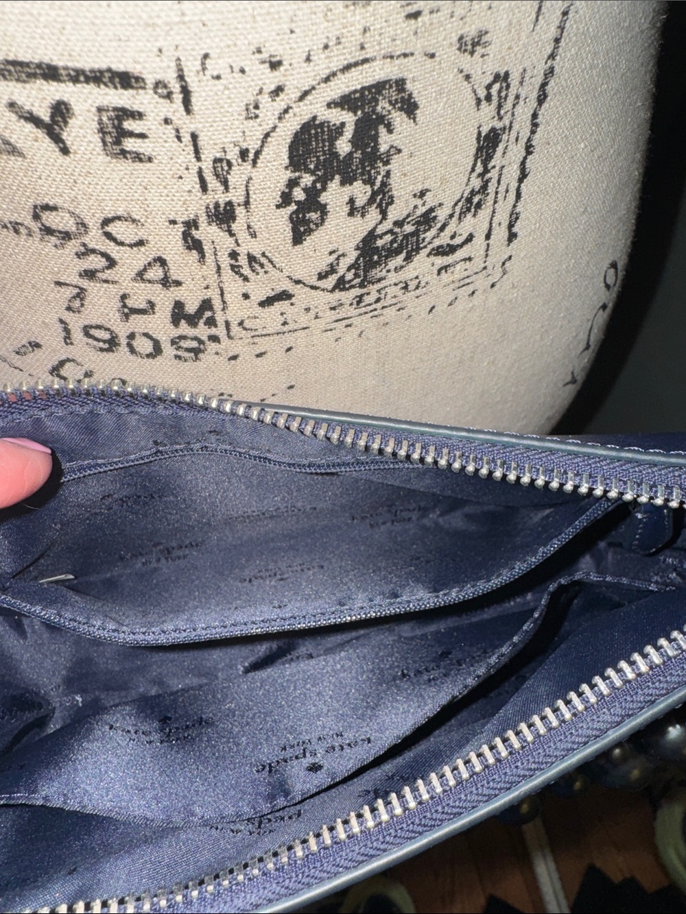 Kate ♠️ Navy with metallic beads Crossbody - Picture 9 of 14